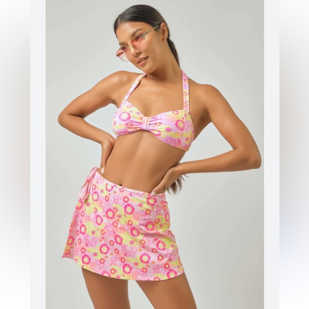 Blackbough Swim Robyn in Pink Fairyland Wrap Skirt Medium NWT